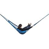 Rede De Dormir E Descanso Camping Nylon Impermeável Azul Anil