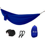 Rede Descanso Azul Impermeável Dormir Camping Ate 250kg