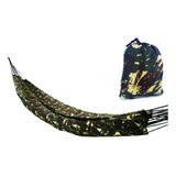 Rede Dormir Camping Selva Camuflada Militar Pesca Reforçada