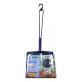 Rede Jbl Para Peixes Aquários 15 X 14cm Cabo De 30cm Redinha Cor Azul preto