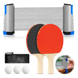 Rede Ping Pong Kit Tenis De Mesa Raquete De Profissional
