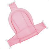 Rede Protetora De Banho Para Bebê Com Alças Ajustáveis Segurança E Conforto Em Banheiras Cor Rosa Marca Lorben