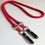 Rédea De Lã Especial Lisa 4 Argolas Aplique Mangalarga Vermelha