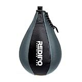 Redipo Bolsa De Velocidade De Boxe Bolsa De Pancada De Couro PU Para Boxe Bola De Velocidade De Treinamento MMA Bola Reflexa Equipamento De Boxe Saco De Pancadas Treino De Chute Treinamento Em