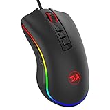 Redragon Mouse Para Jogos M711 Cobra Com 16 8 Milhões De RGB Retroiluminado 10 000 DPI Ajustável Aderência Confortável 7 Botões Programáveis
