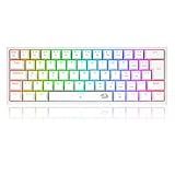 Redragon TECLADO MECANICO GAMER FIZZ RGB BRANCO SWITCH MARROM