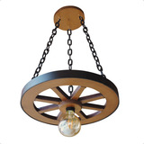 Redskull Luminária Rustica Roda De Carroça Pendente Lustre De Teto