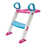 Redutor De Assento Com Degrau Infantil 1 Ano Antiderrapante Cor Rosa E Azul