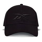Reebok Boné Clássico Padrão Com Fecho Ajustável Para Homens E Mulheres (tamanho único), Preto