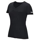 Reebok Camiseta Feminina De Treinamento Preto Tri-blend, Gola V B84706
