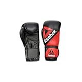 Reebok RSCB 10070RDBK Luvas De Treinamento De Couro De Combate Vermelho Preto 355 Ml