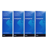 Refil 4 Tintas Pretas Maxprint Para Impressora Hp