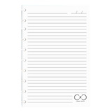Refil 50f Pautadas Para Caderno Criativo Grande