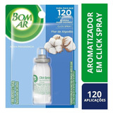 Refil Aromatizante Bom Ar Click Spray Flor De Algodão 12 Ml