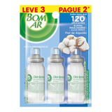 Refil Aromatizante Bom Ar Click Spray Flor De Algodão 36 Ml Pacote X 3