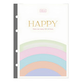 Refil Caderno Argolado Colegial Tilibra 80 Folhas Happy