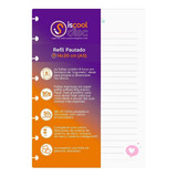 Refil Caderno De Disco Inteligente Pautado Teen A5 90g 50 F