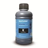 Refil De Tinta Para Cartucho Impressoras HP Com 250ml Preta Multilaser RF009