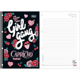 Refil Fichário Grande Capricho 80 Fls Pac C 5 4 Furos
