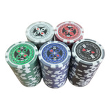 Refil Fichas Numeradas Holográfica De Poker 1 5 25 50 100
