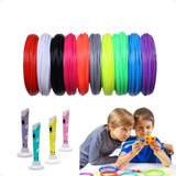 Refil Filamento Caneta 3d Kit 10 Cores Recarga 100 Metros