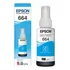 Refil Garrafa De Tinta T664 Epson L220 L1300 L395 L396 L355 Tinta Ciano