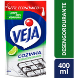 Refil Limpador Desengordurante Cozinha Limão 400ml Veja