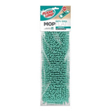 Refil Microfibra Para Mop Flat Chenille Flash Limp Cor Verde