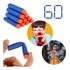 Refil Munição Balas Dardos Nerf Pistola Lançadora Kit 60 Und
