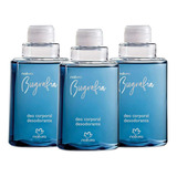 Refil Natura Biografia Clássico Deo Corporal Kit C 03 Unid Fragrância Amadeirado