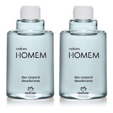 Refil Natura Homem Clássico Deo Corporal Masculino Kit C 02