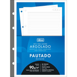 Refil Para Caderno Argolado Colegial 80 Folhas 90 Gramas