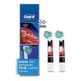 Refil Para Escova Elétrica Infantil Disney Pixar Carros 2 Unid Oral b