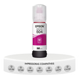 Refil Tinta Epson T504 Magenta L4150 L4160 L6161 L6171 L6191
