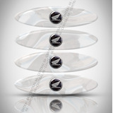 Refletivos Capacete Honda Universal Resinado Kit 4 Borracha