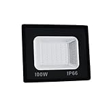 Refletor 100W Holofote Led Bivolt Branco Frio 10000LM Prova D água IP67 Iluminação Externa Potente Campo Casa