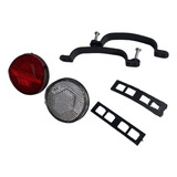 Refletor Bicicleta Banco Speed Mtb Branco vermelho R12