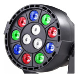 Refletor Canhão 12 Leds Rgbw Profissional