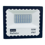 Refletor Holofote Led 50w Branco Frio Ip67 Mini Smd