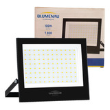 Refletor Holofote Led Slim 100w Branco Neutro 4100k Ip66