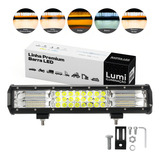 Refletor Holofote Luminaria Farol 216w Barra Cor Da Carcaça Preto Cor Da Luz Branco frio banco Quente 12v 24v Bivolt