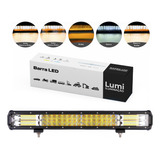 Refletor Holofote Luminaria Farol 396w Barra Cor Da Carcaça Preto Cor Da Luz Branco frio banco Quente 12v 24v Bivolt