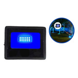 Refletor Holofote Luminária Led 20w Cor Azul Bivolt Smd