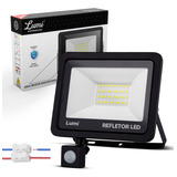 Refletor Led 100w Prova D agua Sensor Presença Bivolt Cor Da Carcaça Preto Cor Da Luz Branco frio 110v 220v