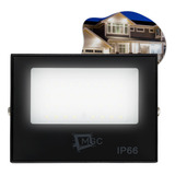 Refletor Led 200w Branco Frio Holofote A Prova D água Ip66 6500k Bivolt Mgc Lâmpada 127 220v Cor Da Luz Branca