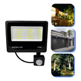 Refletor Led 200w Holofote Sensor Presença Fotocélula Bivolt