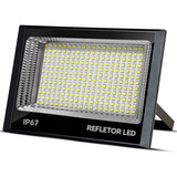 Refletor Led 400w Prova D´água Holofote Pihilip Branco Frio 6500k Cor Da Carcaça Preto Cor Da Luz Branco-frio 110v/220v