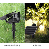 Refletor Led Com Plugue Solar Externo Villa Flower Garden La