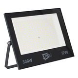 Refletor Led Holofote 300w Resistente Agua Branco Frio 6500k Cor Da Carcaça Preto Cor Da Luz Branco-frio 110v/220v