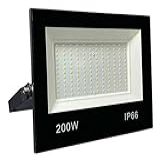 Refletor LED SMD Holofote 200w Branco Frio 6000K Resistente Prova D água Projetor Slim 6500K Luz Iluminação Piscina